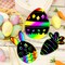 Easter Crafts for Kids, 36 Pack Magic Rainbow Scratch Paper Kit Cute Bunny Scratch Art for Kids Easter Party Favors Gifts Egg Basket Stuffers